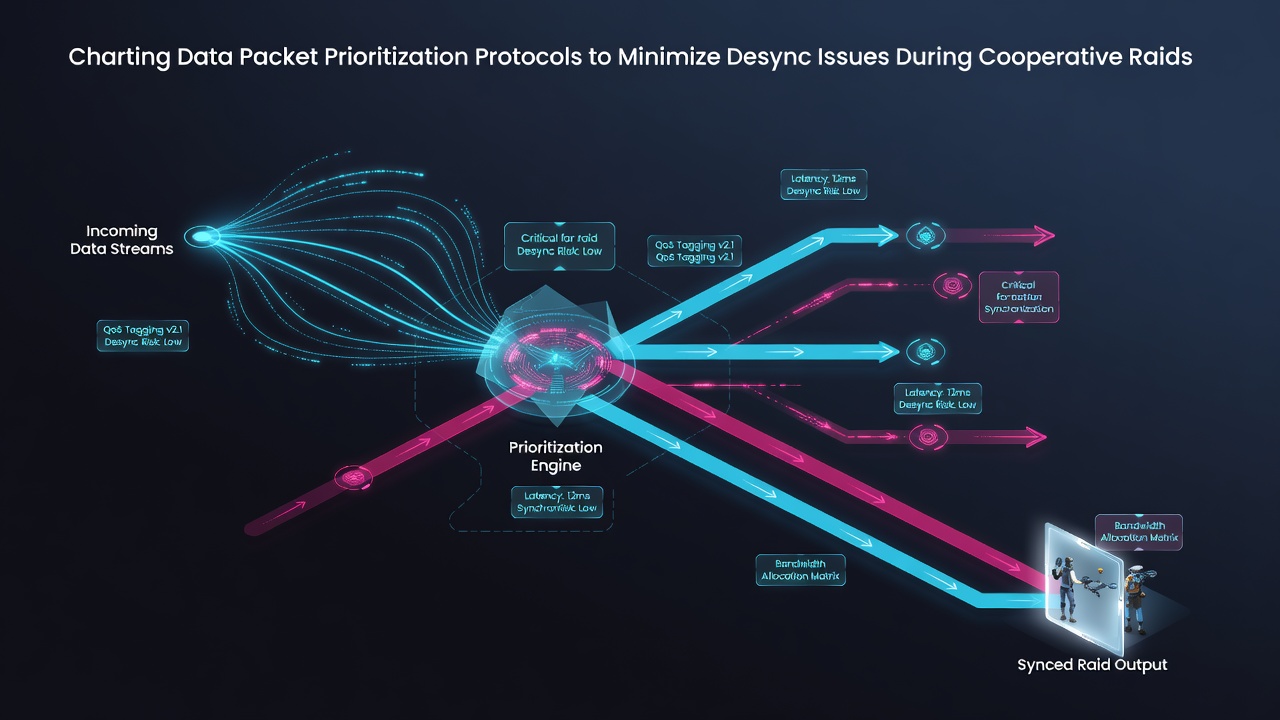 Flowchart illustrating packet classification and queuing process for raid synchronization