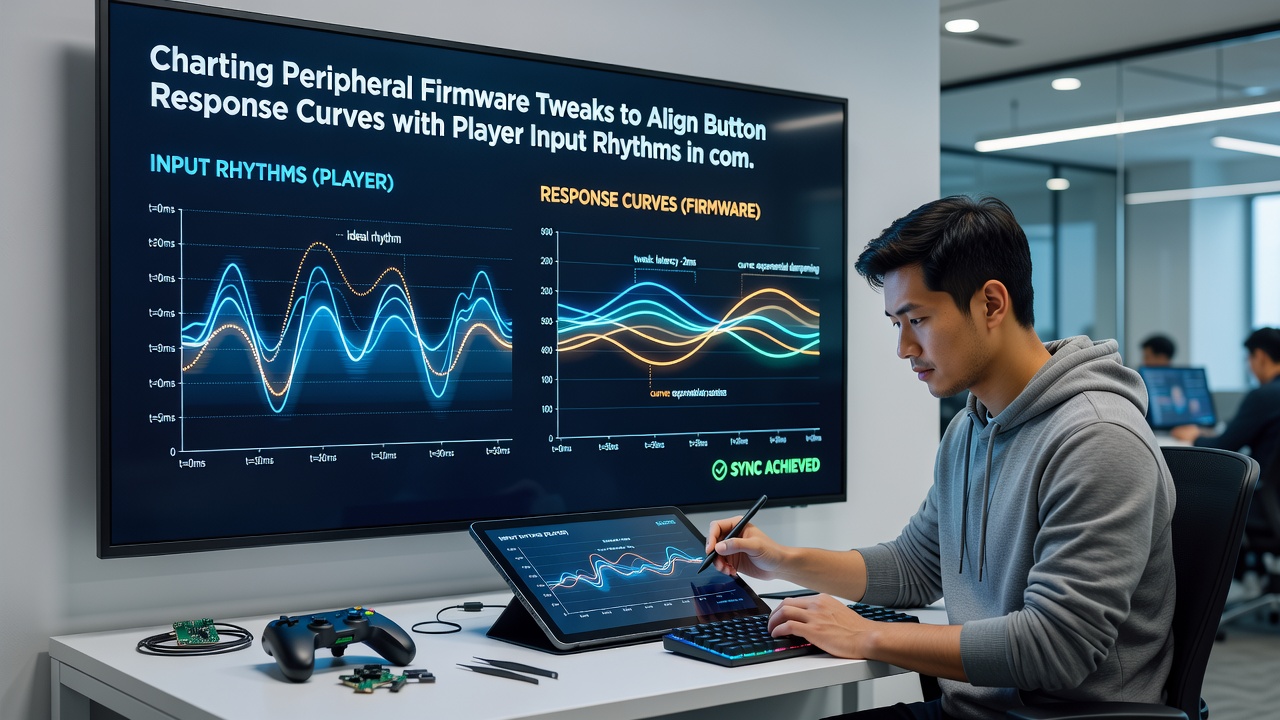 Graph displaying aligned button response curves matched to player input rhythms