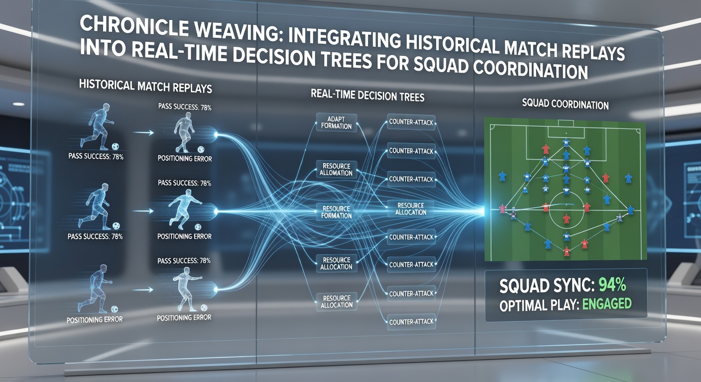 Squad members executing coordinated strategy during a live match with decision tree overlays displayed on secondary monitors